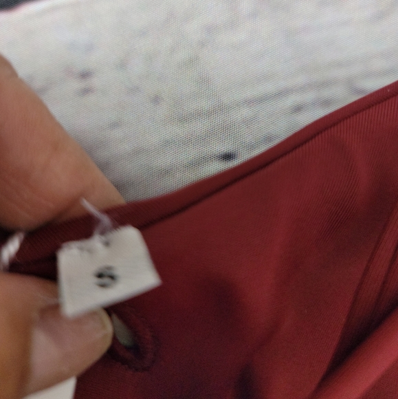 MIDORI BURGUNDY TASSEL MIA VITA BOHEMIAN BIKINI TOP WOMENS SIZE SMALL - Picture 5 of 7